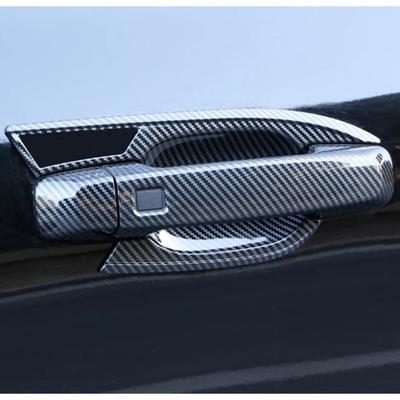 For GWM Great Wall WEY Tank 300 ABS Carbon Fiber Car Door Handle Cover Door Bowl Frame Trims Decorative Sticker