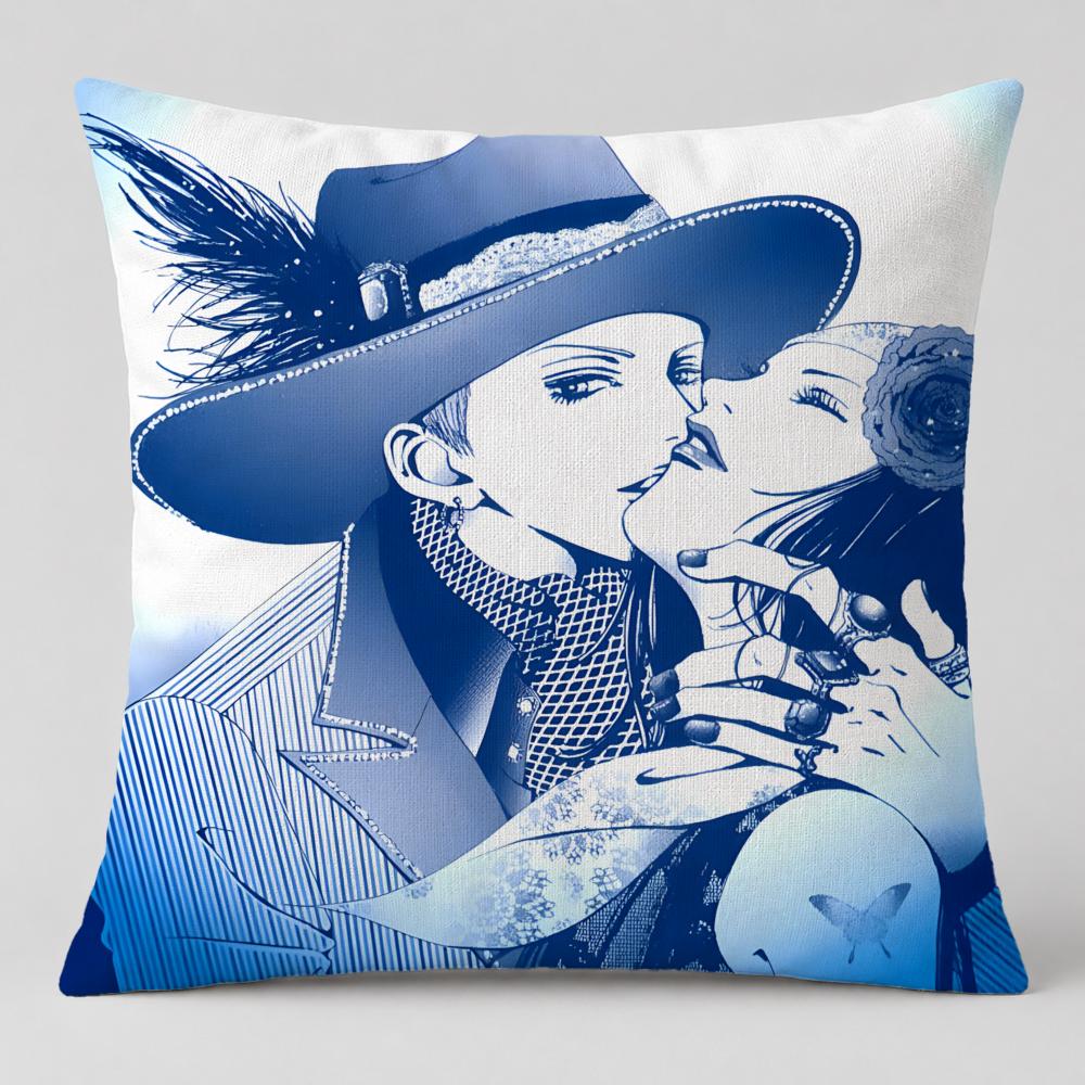 Anime Paradise Kiss Cushion Cover Short Plush Cushion Cover Double Sided Print Washable Sofa Pillowcase Home Decor Gift