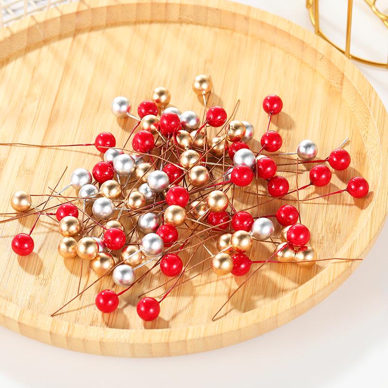 Christmas Red Foam Cherry Ornaments - Small Decorative Berries