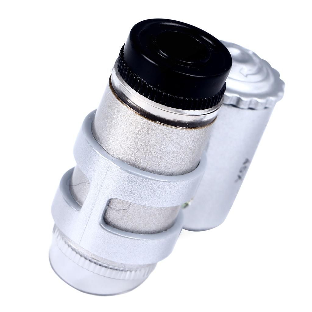 Phone Microscope 45X Phone Camera Microscope Magnifier Attachment with 2pcs LED for Inspection