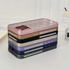 For iPhone 15 Pro Clear Phone Case Electroplating Edge PC Acrylic Back Cover