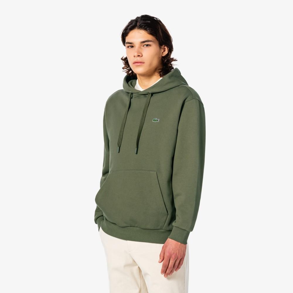 [lacoste] Men's Basic Hooded Pullover Sweatshirt SH398E-55NE9F