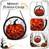 Acrylic Puzzle Toy Hanging Ornament Round Pumpkin Design Halloween Decorative Art Panel for Home Window Door Wall