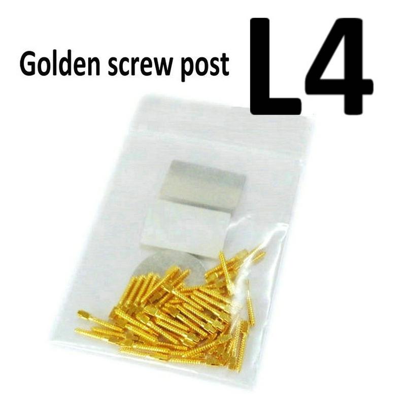 

Dental Golden Plated Screw Post 50Pcs Bag Dental Materials For Dentist Tool Dentistry Use Post