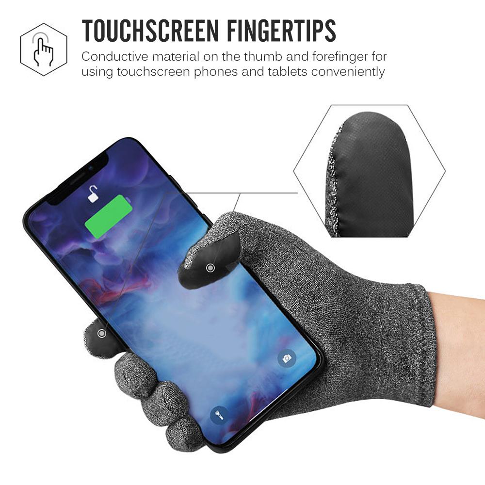 Full Finger Arthritis Gloves Touchscreen Sports Gloves for Arthritis Hand Support Joint Pain Relief