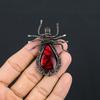 Red Flash Labradorite Pendant, 999 Copper Wire Wrapped Jewelry, Gemstone Jewelry Pendant, Handmade Wedding Gift Jewelry