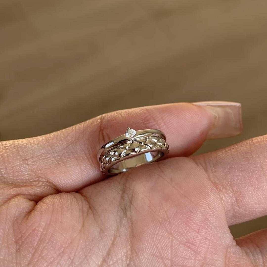 Old Money Wind Ancient Vintage Retro Rhombus Ring Niche High-end Element Ring Irregular Wide Index Finger Tail Ring 2026 no. 6