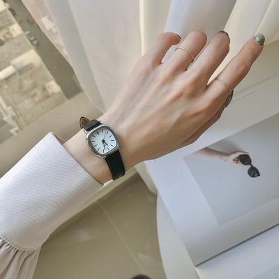 Women Quartz Watch Vintage Square Dial Pointer Display Accurate Adjustable Time-display Faux Leather Strap Lady Quartz Wrist Watch Casual Clock