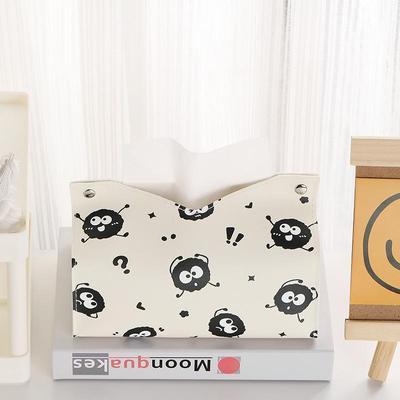 Luxuriöse schwarze Taschentuchbox im Cartoon-Stil für das Wohnzimmer zu Hause