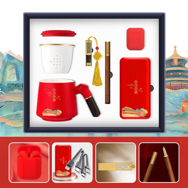 Paibei Oriental Guochao Ceramic Desk Gift Set