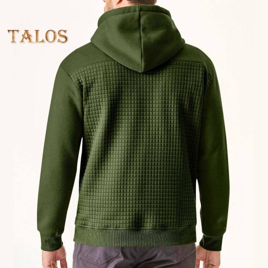 Осень-зима Толстовка с капюшоном с вафельной текстурой — фото 3