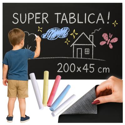 Large Self-adhesive Dry Erase Chalk Board for Children 45x200 Kredax5