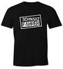 Mens T-Shirt Black Skiers Skiers Snowboarders Winter Sports Slope-