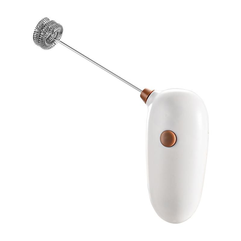 

1PC Milk Frother Handheld Egg Beater Coffee Milk Cappuccino Mixer Electric Wireless Whisk Kitchen Mixer Stirrer білий