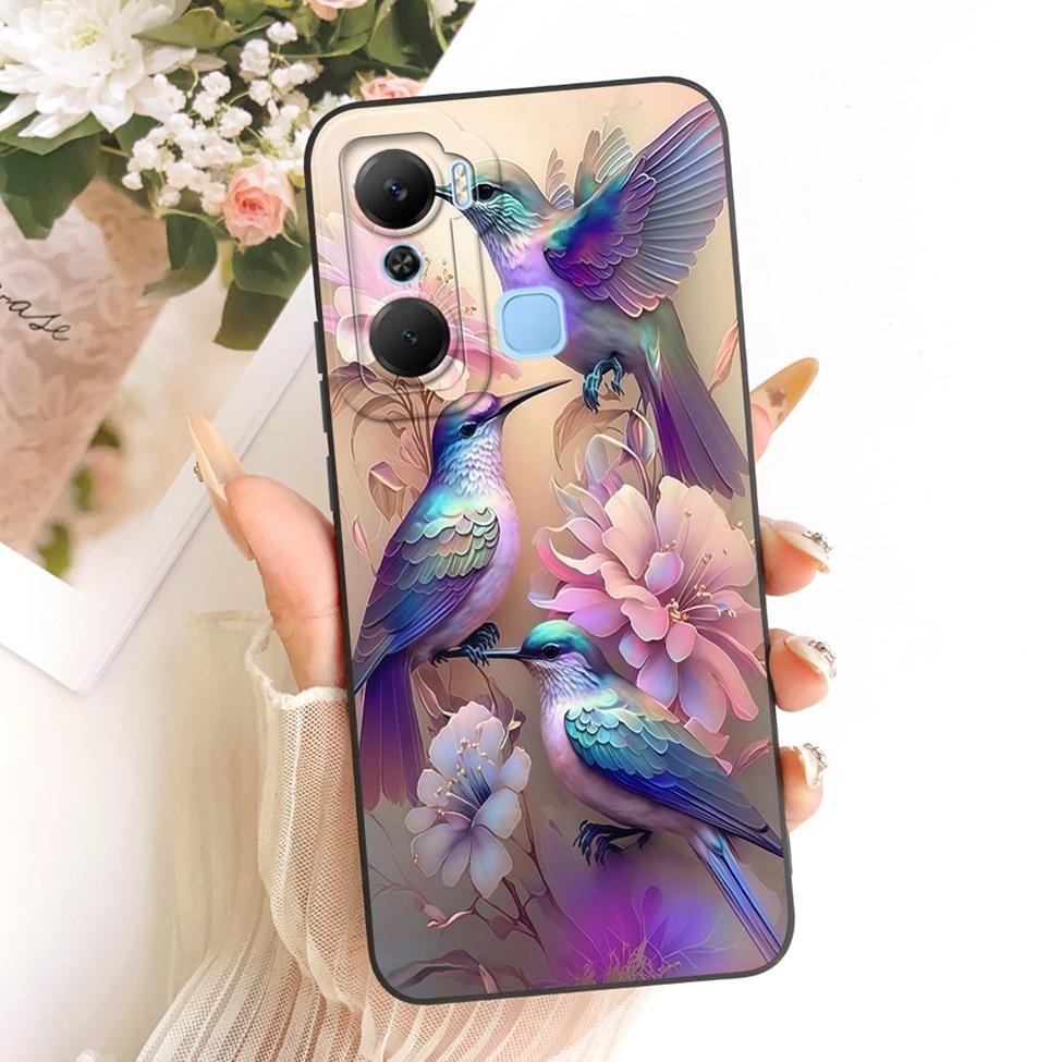 For Infinix X668C Phone Case For Infinix Hot 12 Pro Cover Silicone Cute Cat Fashion Funny Painted Casing For Inifnix Hot 12 Pro