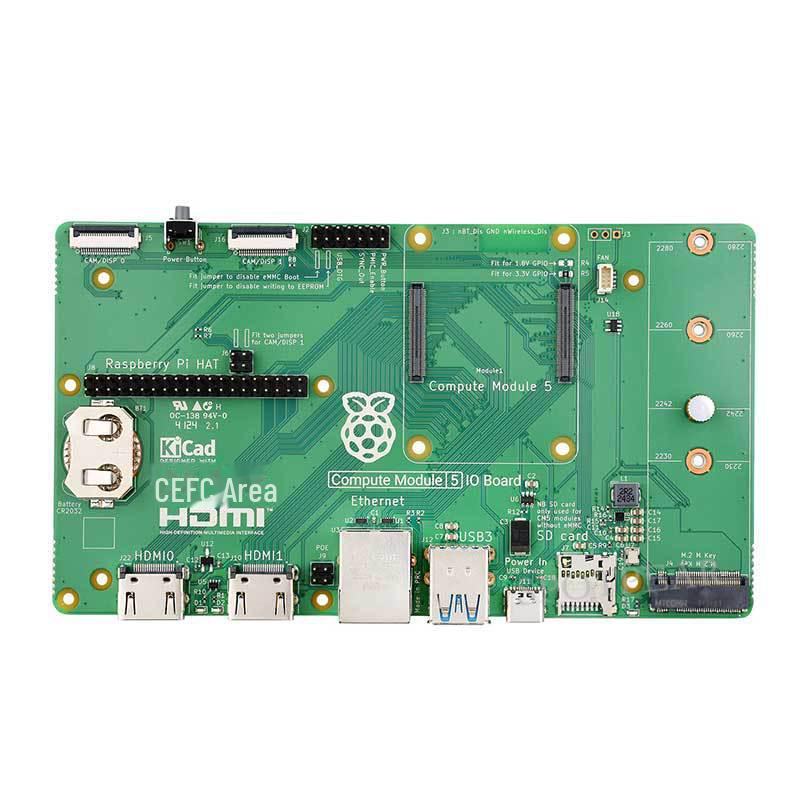 Modul oficial de calcul Raspberry Pi cu 5 IO, expansiune pe placă de bază