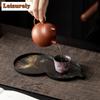 Felsenkürbis Teetablett Trockenfruchtschale Kaffeelagerungsplatte Teekanne Isolierunterlage Geschirr für Serviertischgeschirr Handwerkstopf Lager
