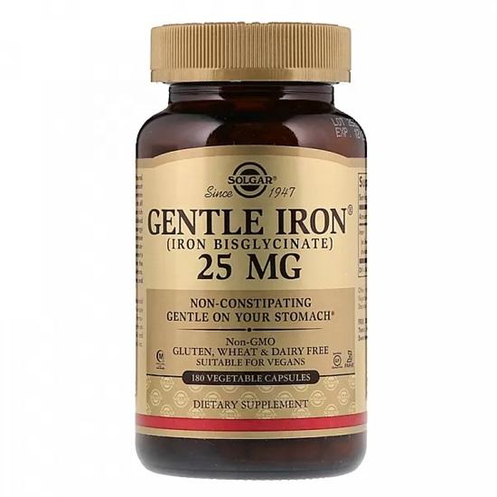 

Solgar - Gentle Iron, 25 mg. 90 Veggie Caps