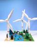 Hochwertige Bausteine Windmühlen-Szene Montage Windkrafterzeugung Modell Einheit Modell MOC Technische Bausteine