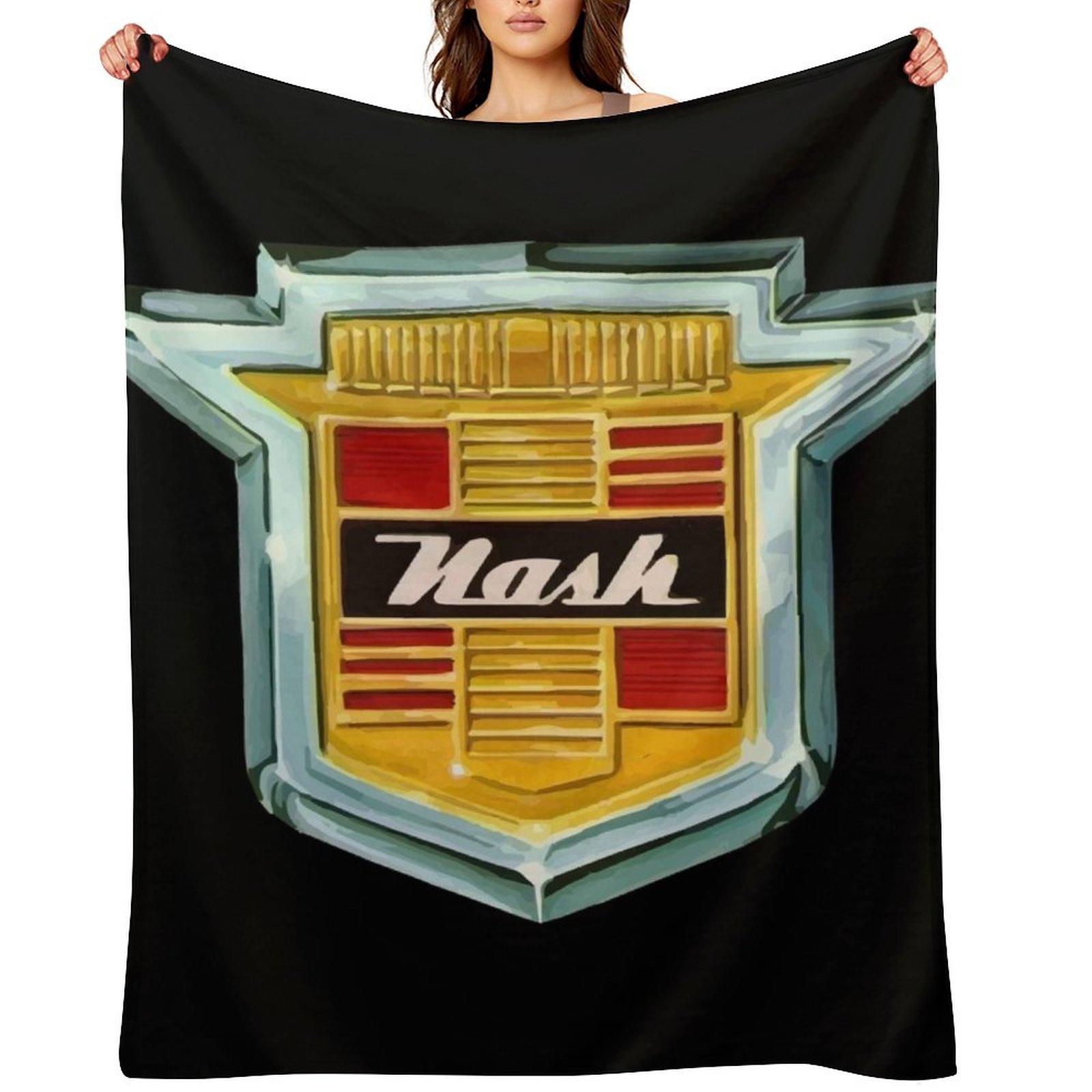 Nash Motors Co. Logo Throw Blanket Hairys Luxury Designer Blankets For Sofas Decoratives Blankets 30x40in
