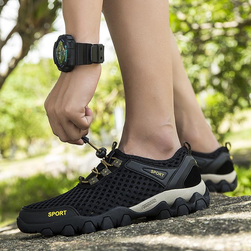 Модная летняя сетчатая мужская уличная обувь — фото 4