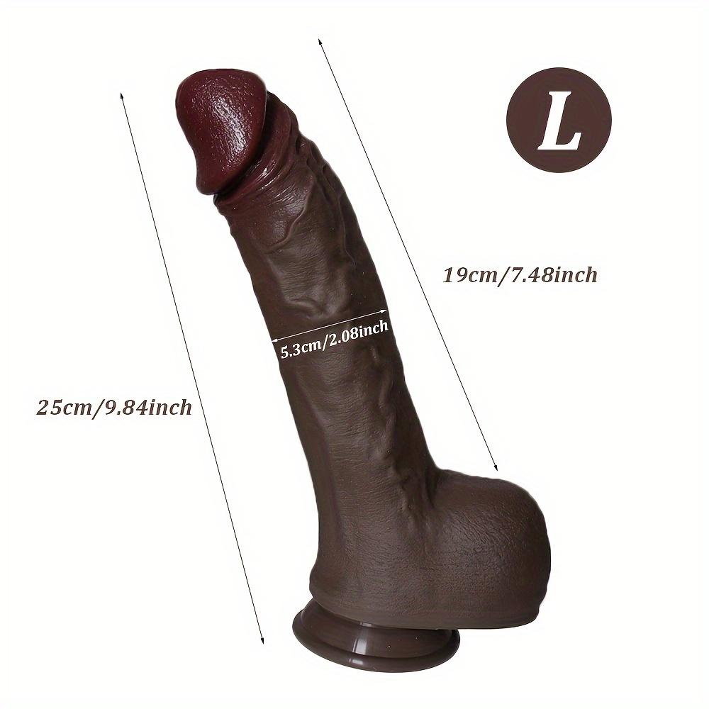 12.6 Inch Realistic Silicone Dildo with Strong Suction Cup, Soft Body-Safe Silicone, Waterproof, XXL Size, Discreet Packaging