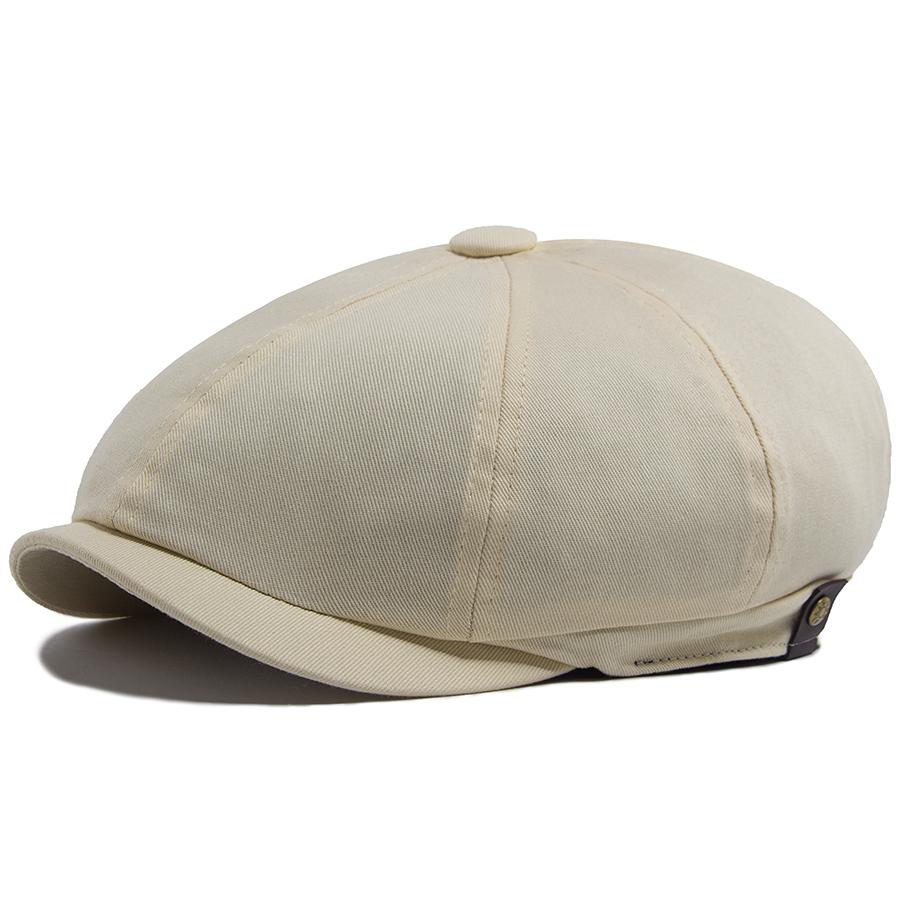 Men Women Beret Spring Autumn Thin Soft Top Vintage Newsboy Cap Casual Octagonal Hat For Unisex Elastic Head Circumference