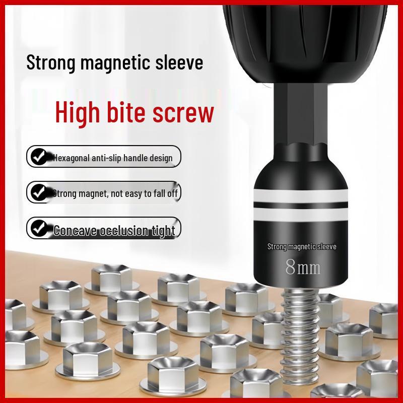 High-Strength Hexagonal Dovetail Magnetic Drill Bit with Wafer Head Screw Socket