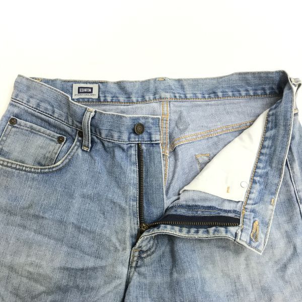 Made In Japan EDWIN No.403 Denim Pants W33 Men Blue Inseam 77cm(USED)