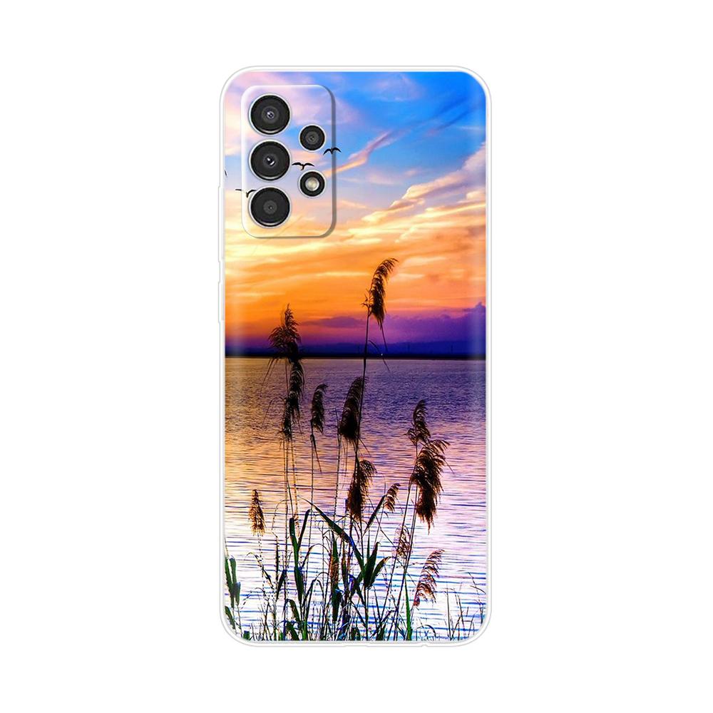 For Samsung Galaxy A52 Case A52S A72 A32 Cover Cute Flower Clear Soft Phone Back Cover For Samsung A 72 32 52 Fundas Transparent