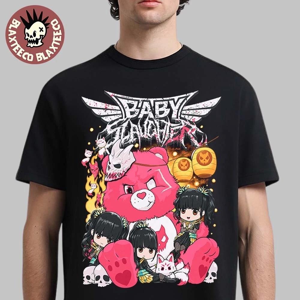 Babymetal x Slaughter To Prevail Babyslaugher Bear T-Shirt S-4XL PP3005 L