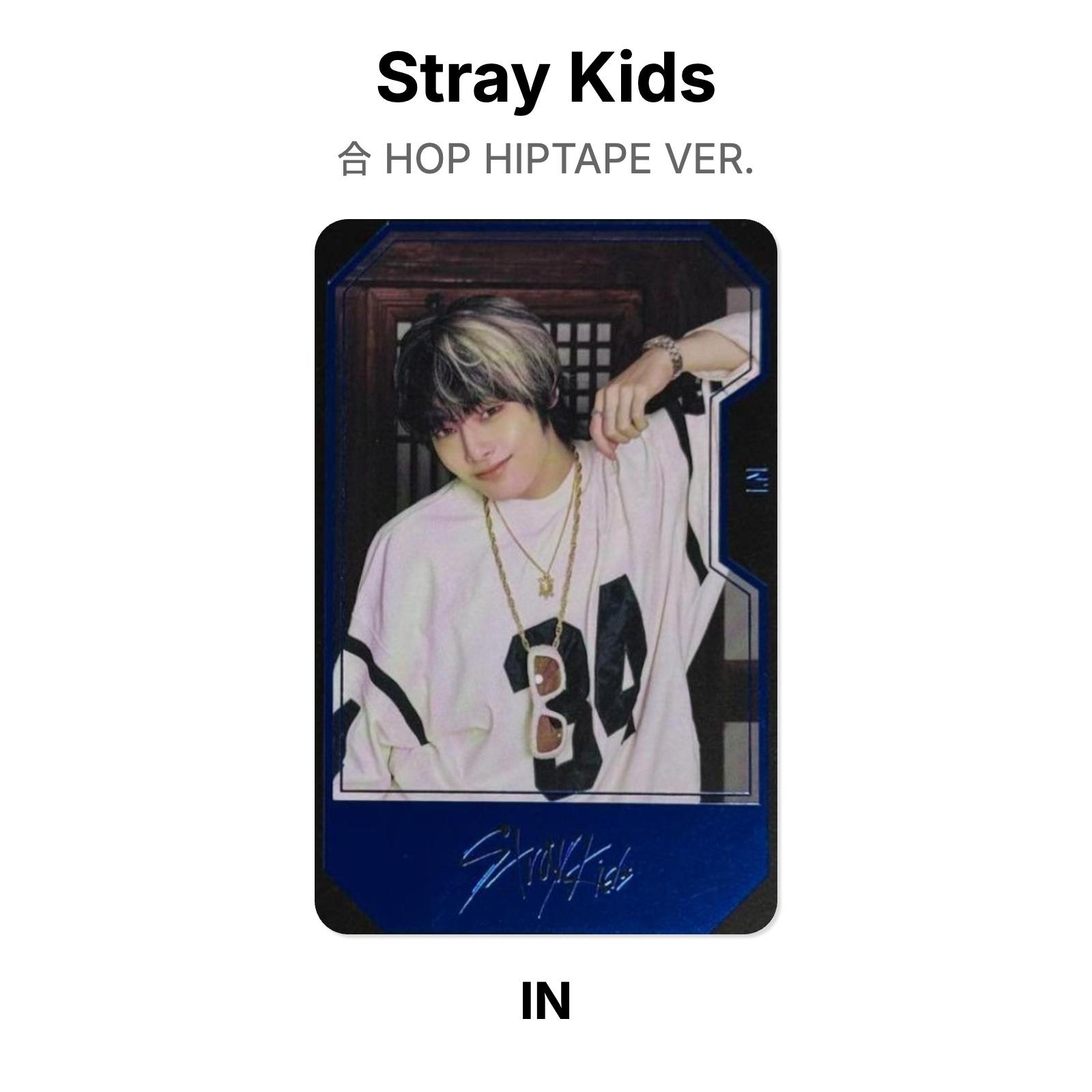 Stray Kids HOP HIPTAPE VER. Official Photocard I.N