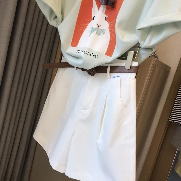 Korean Style High-Waisted Wide-Leg Capri Shorts for Women - Stylish and Slimming Summer 2026 Collection