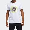T Shirts Men's White Crew Neck Moderate Straight Fit GK1711
