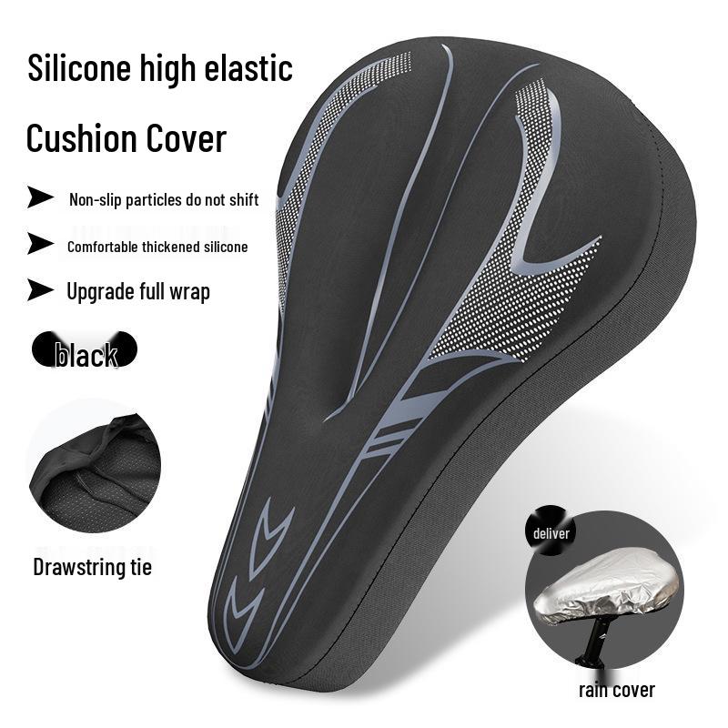 Ultra-Soft Silicone Bike Seat Cushion for Road & Mountain Bikes