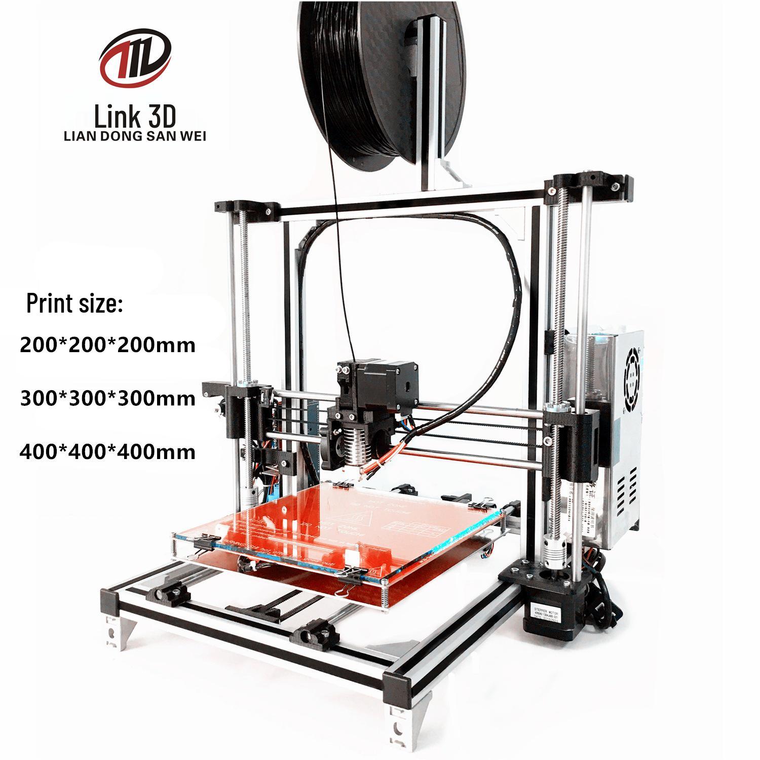 

High-Precision DIY Prusa i3 3D Printer Kit with Aluminum Profile for Home Use 200*200*200mm - Whole Machine + No Screen