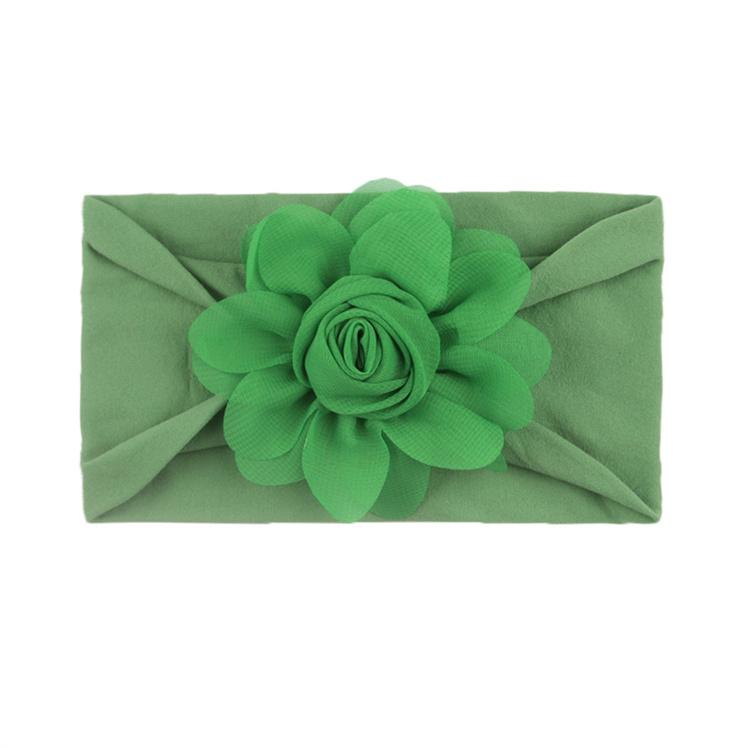 New Children's Hair Band Rose Bract Nylon Soft Elastic Combination Baby Hair Band Baby Hair Accessories Wholesale
