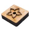 Blumenleder-Stanzform Holzbasis Scharfe Metallklinge Lederstanze für Dekorationen Geschenke