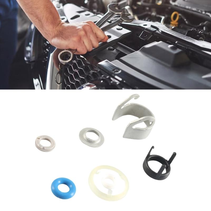 Easy DIY Fuel Injector Service Kit 06H998907B Replacement Aluminum Fuel Injector Rebuild Simple Installation for Car