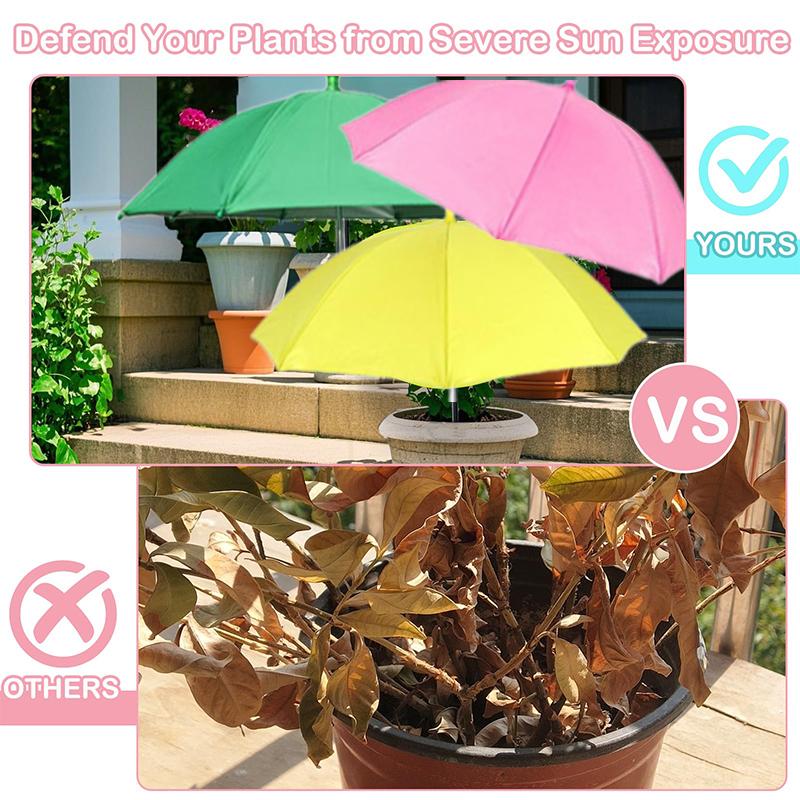 Upgraded Plant Umbrellas For Outdoor Plants, Adjustable Garden Shade Umbrella 26" Larger Plants Shade Cover