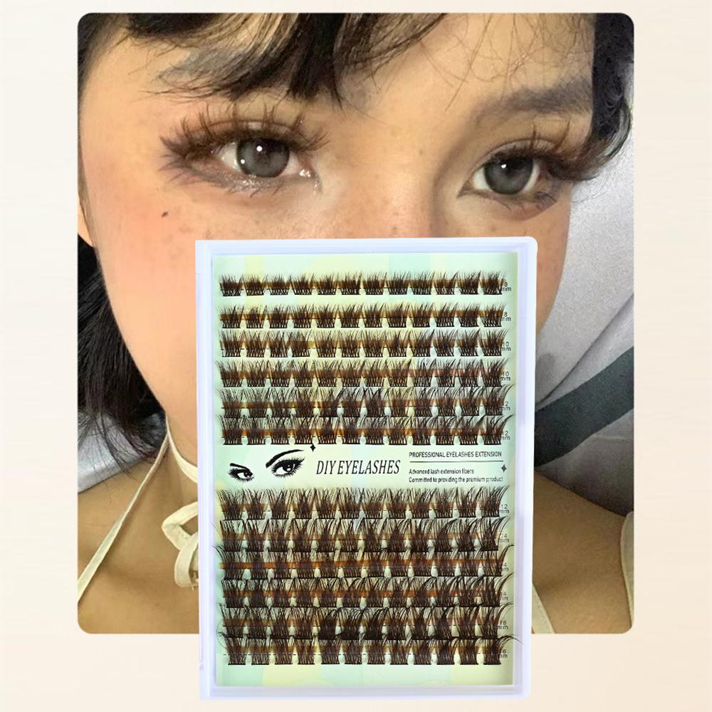 Single Cluster Segmented Eyelashes Soft Fluffy DIY Grafting Eyelashes  Women's Beauty