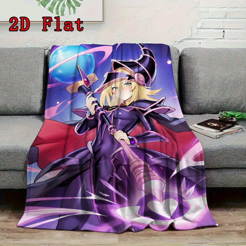 Dark Magician Girl 2D Flat Pattern Flannel Blanket High quality All Seasons Warmth and Comfort Perfect for Christmas Gifts.NMT0928637