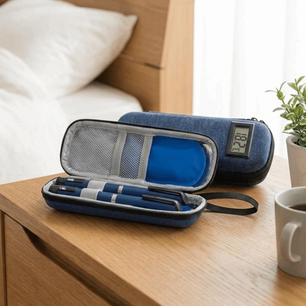 Temperature Display Insulin Vial Storage Case Waterproof Insulin Pens Storage Box Portable Use