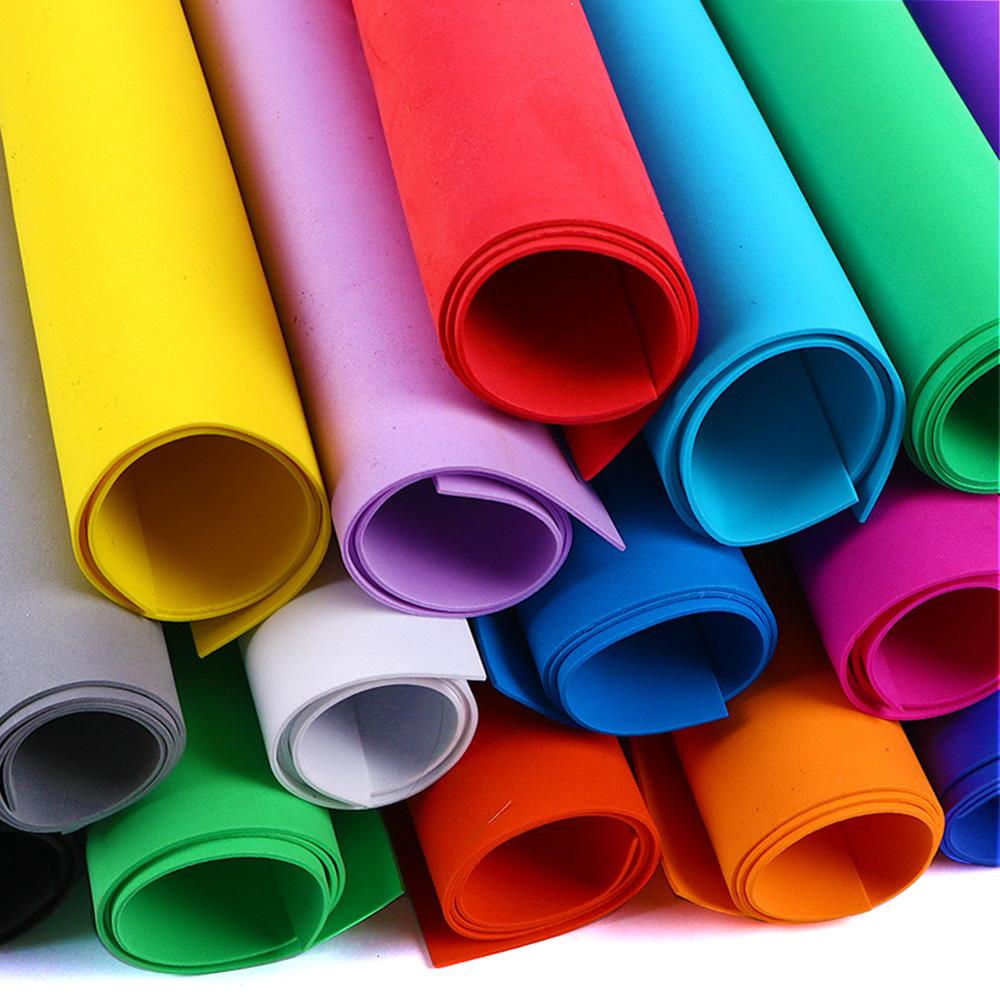 18 Colors Colorful Eva Foam Sheets Cosplay EVA Foam 2mm Thick 50cm*50cm EVA Foam Papers for Arts Crafts DIY Project