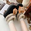 Cute cartoon comfortable snow boots women's season fashion versatile velvet warm short boots children