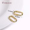 18K Gold Plated Oval/Heart Carabiner Spring Clasps Push In Gate Lock Jewelry Clasp For DIY Handmade Jewelry Making Accessories