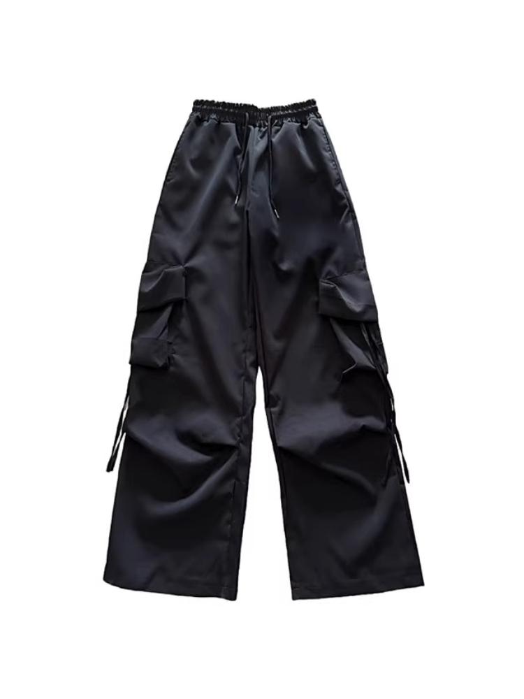 Jazz Dance Sweet Wear Cargo Hosen Set Sommer Casual Pink Tanzkleidung Hosen Damen Hohe Taille Sport Cargo Weitbeinige Hosen