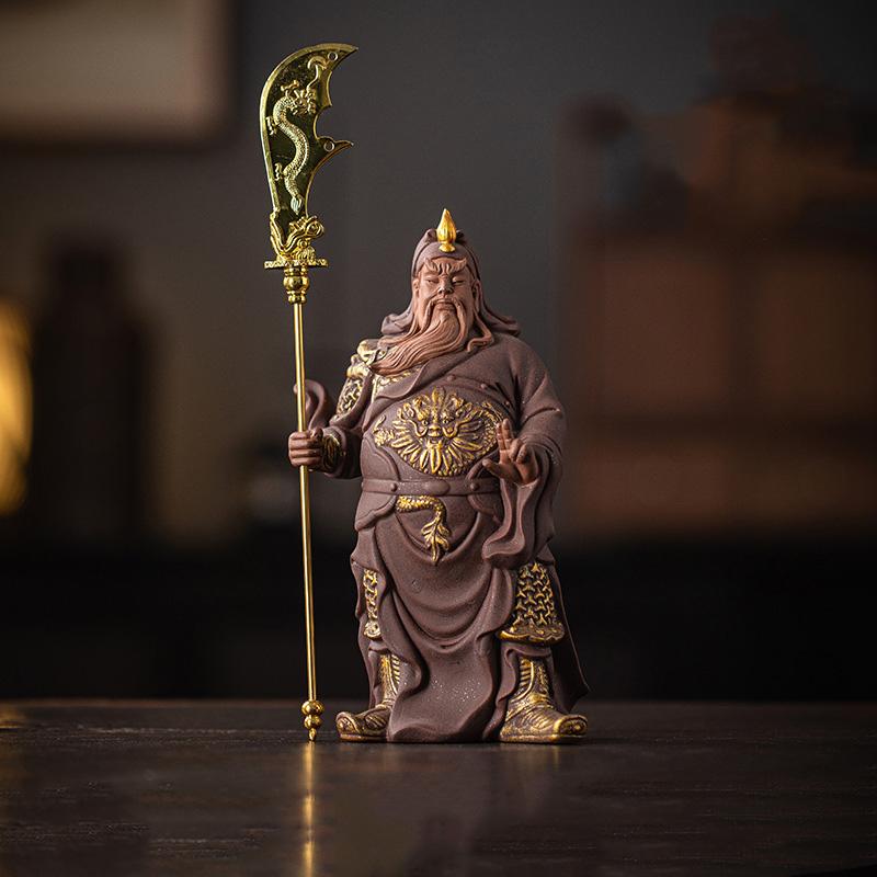 

керамика Бог Богатства Гуань Гун скульптуры и Статуя китайская характеристика Дом Комната Офис Настольное украшение и аксессуары