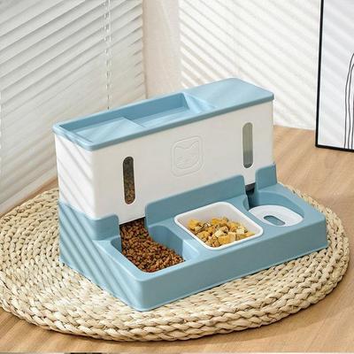 Bol d'alimentation pour animaux de compagnie, distributeur d'eau automatique de grande capacité, bol de stockage de nourriture, fournitures pour animaux de compagnie