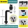 Universal Flip Stainless Steel Washbasin Washbasin Sink Wall Drainage Pipe Kitchen Bathroom Accessories Anti Odor Drainage Pipe